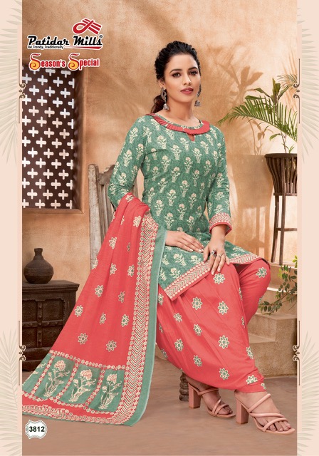 Patidar Season's Special vol-38 Cotton Designer Patiyala Dress Material